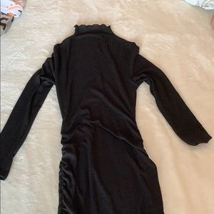 Black turtleneck dress